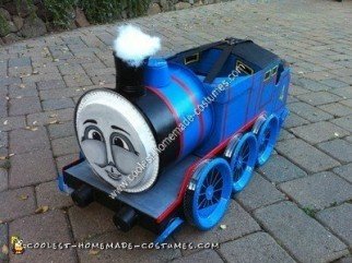 Homemade Gordon the Train Child Halloween Costume Idea