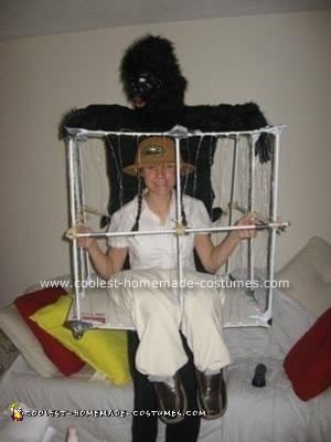 Homemade Gorilla Caged the Zookeeper Costume