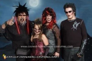 Homemade Goth Family Costumes