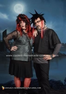 Homemade Goth Family Costumes