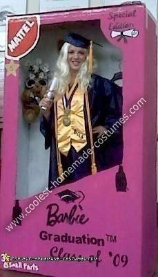 Homemade Graduation Barbie Costume