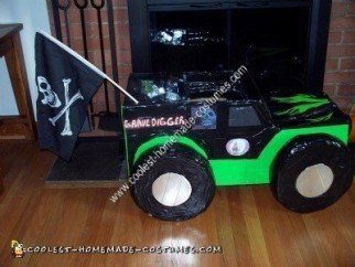 Homemade Grave Digger Monster Truck Halloween Costume