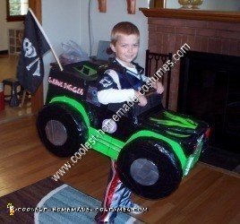 Homemade Grave Digger Monster Truck Halloween Costume