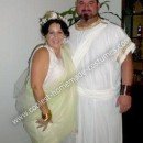 Homemade Greek God and Goddess Couple Costume