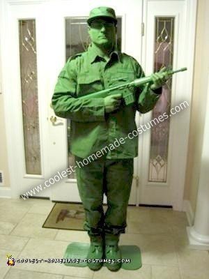 Homemade Green Army Man Costume