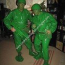 Homemade Green Army Men Halloween Costume Idea