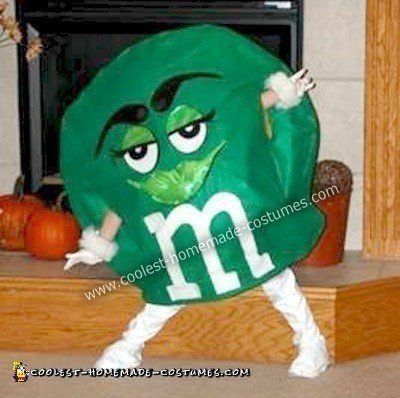 Homemade Green M&M Costume