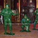 Homemade Green Plastic Army Men Costumes
