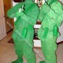 Homemade Green Plastic Army Men Costumes