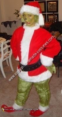 Homemade Grinch Halloween Costume Idea