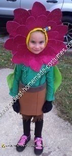 Homemade Growing Daisy Child Halloween Costume