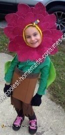 Homemade Growing Daisy Child Halloween Costume