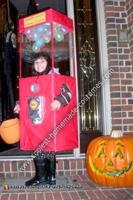 Homemade Gumball Machine Costume