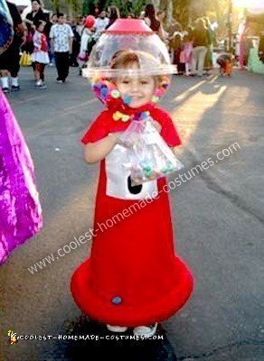 Homemade Gumball Machine Costume