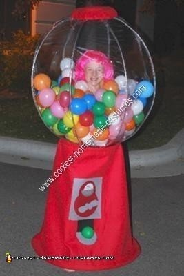 Homemade Gumball Machine Halloween Costume Idea