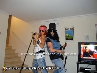 Homemade Guns 'N' Roses Couple Costume