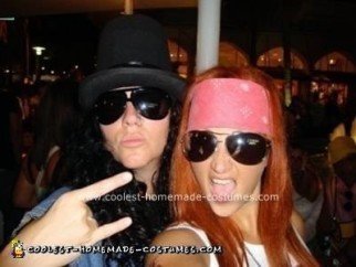 Homemade Guns 'N' Roses Couple Costume