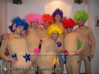 Homemade Hair Trolls Group Costume