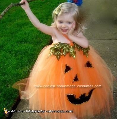 Homemade Halloween Pumpkin Costume