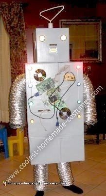 Homemade Halloween TechyBot Robot Costume