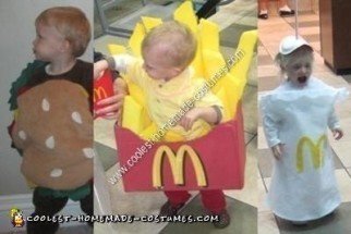 Homemade Happy Meal Triplets Halloween Costume Ideas