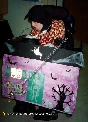 Homemade Haunted House Wheelchair Costume