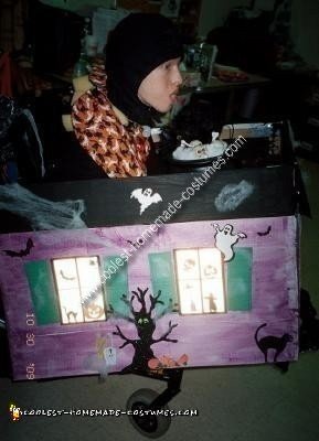 Homemade Haunted House Wheelchair Costume