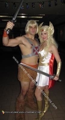 Homemade He Man and She Ra Couple Costume