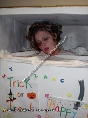 Homemade Head in Freezer Costume