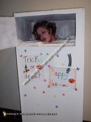 Homemade Head in Freezer Costume