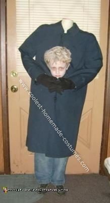 Homemade Headless Boy Costume