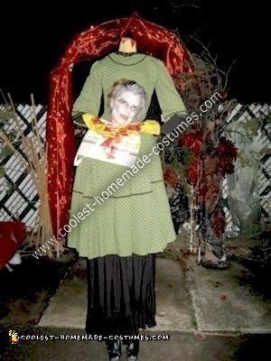 Homemade Headless Ghost Lady Halloween Costume