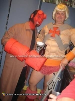 Homemade Hellboy Halloween Costume