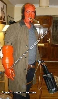 Homemade Hellboy Halloween Costume Idea