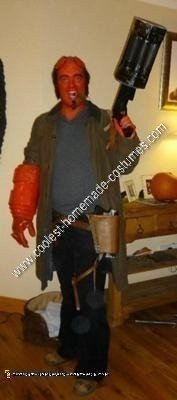 Homemade Hellboy Halloween Costume Idea