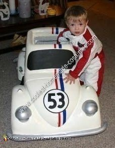 Homemade Herbie the Love Bug Costume