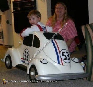 Homemade Herbie the Love Bug Costume