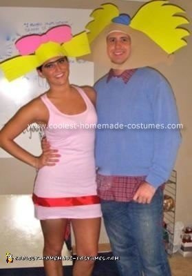 Coolest Homemade Hey Arnold Halloween Couple Costume