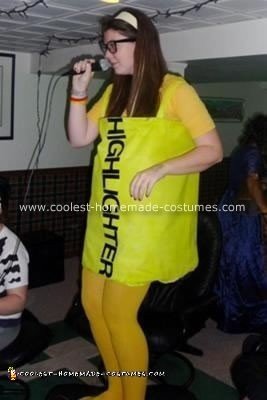 Homemade Highlighter Costume