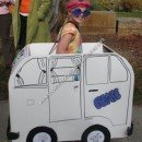 Homemade Hippie in a VW Bus Halloween Costume