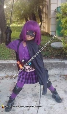 Homemade Hit Girl Halloween Costume Idea