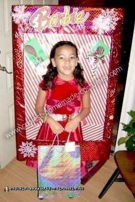 Homemade Holiday Barbie Costume