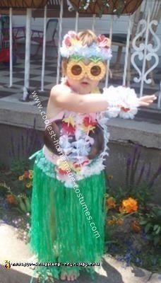 Homemade Hula Princess Costume