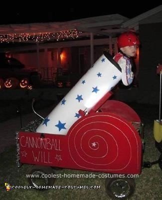 Homemade Human Cannonball Costume