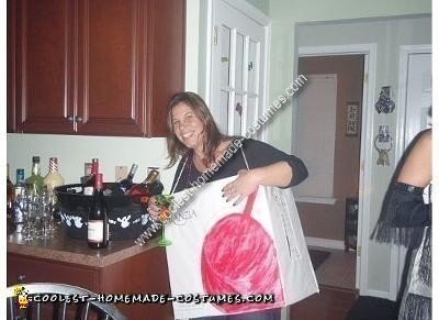 Homemade Human Wine Box Costume