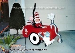 Homemade Cat in the Hat and His Vacuum Cleaner Wheelchair Costume