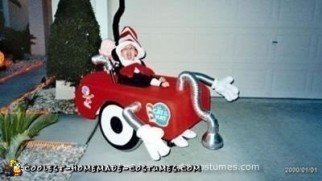 Homemade Cat in the Hat and His Vacuum Cleaner Wheelchair Costume