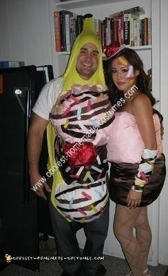 Homemade Ice Cream Couple Halloween Costume