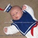 Homemade Infant Stay Puft Marshmallow Man Costume