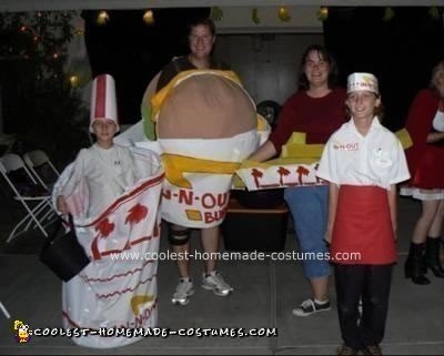 Homemade In-N-Out Burger Group Costume